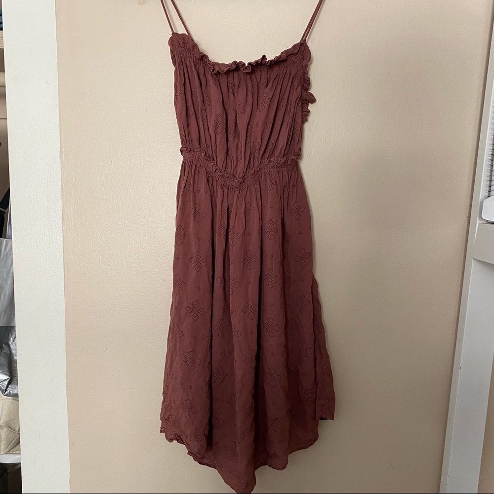 Free People Pink Purple Long Tank/ Dress